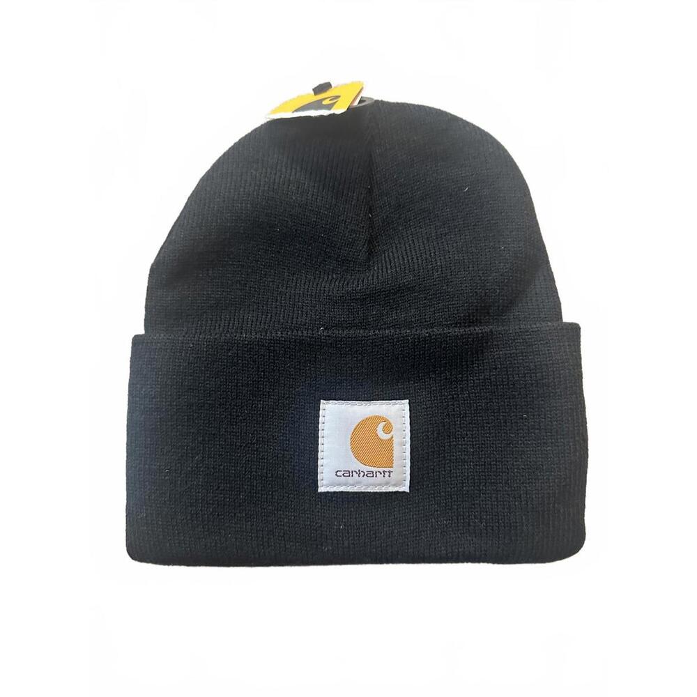 Carhartt A18 Black Beanie Hat OSFA